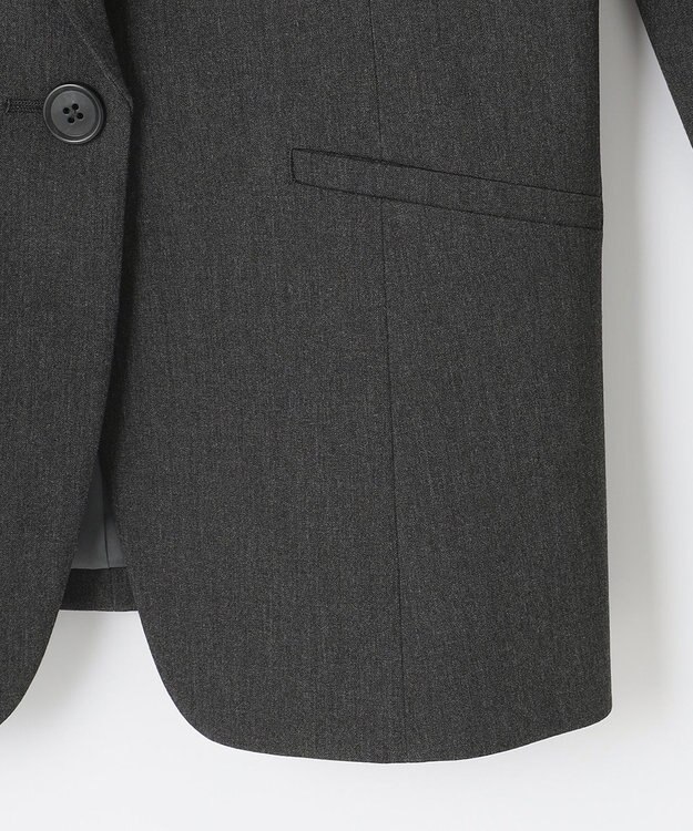 J.PRESS LADIES 【洗える】アルガンシルク テーラード ジャケット グレー系