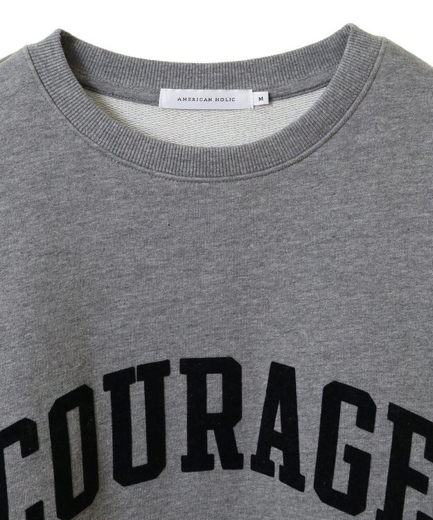 AMERICAN HOLIC ＣＯＹＲＡＧＥフロッキーロングスウェット3 Gray Mixture