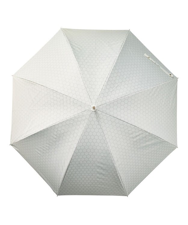 MOONBAT ハニカム断熱パラソル 無地 長傘  晴雨兼用 日傘 遮光率100％ UV100％ 遮熱 耐風 60cm ホワイト