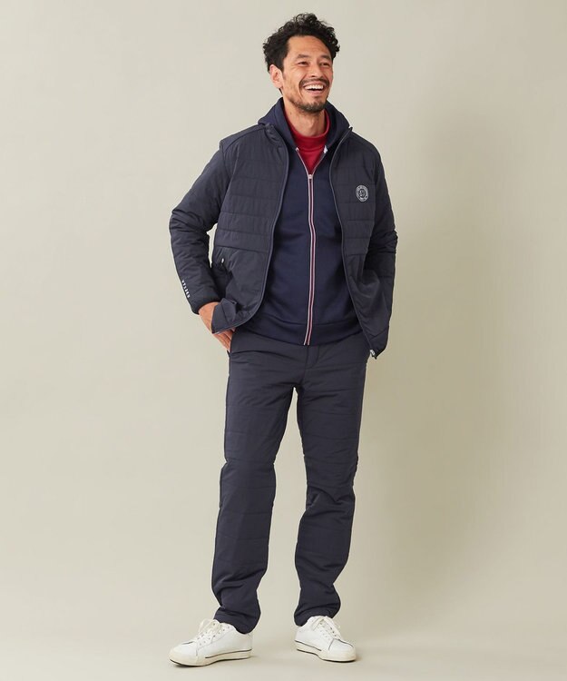 23区GOLF 【MEN】ダンボール フーディパーカー ネイビー系