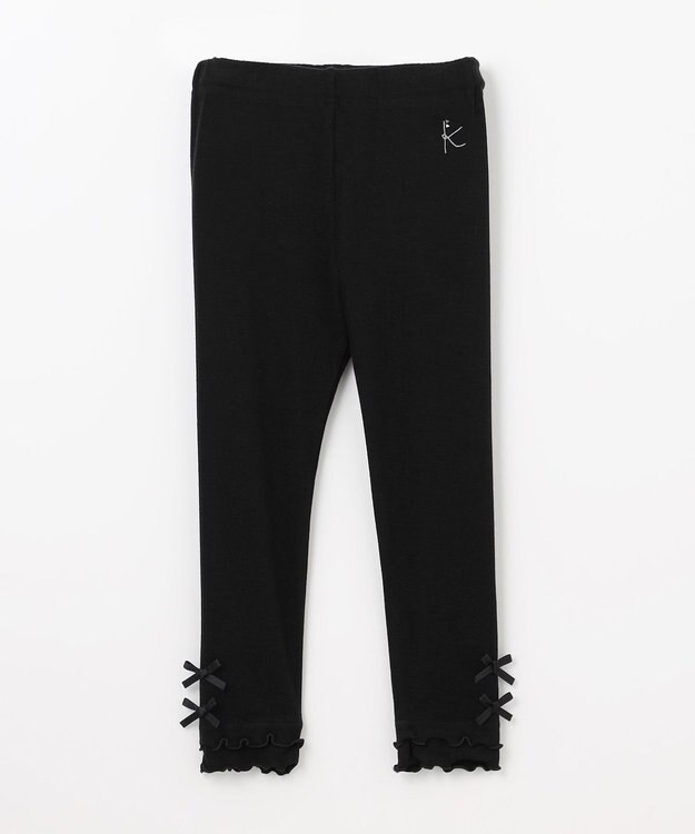 組曲 KIDS 【110-140㎝】なめらかタッチ レギンス ブラック