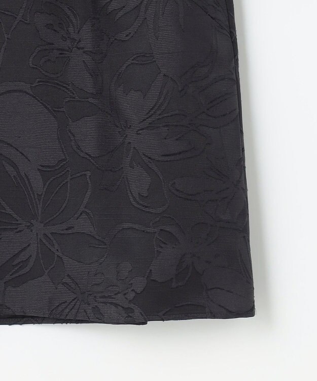 自由区 L 【カタログ掲載・セットアップ対応】フラワーオパールプリントブロッキング ブラウス ネイビー