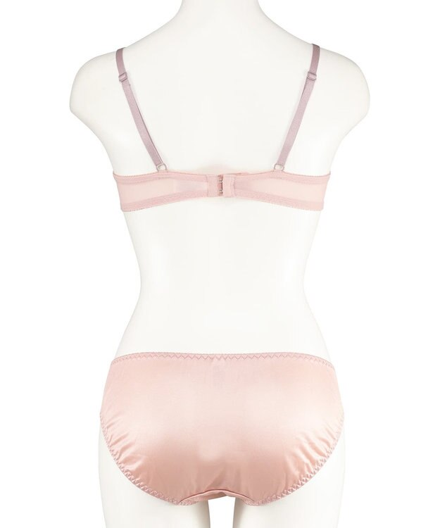 San-ai Resort（三愛水着楽園） 【WEB限定】【プチプラブラセット】純欲カラーヌーディーレーシーストリングブラ＆ショーツセット 【northerly】 Nピンク