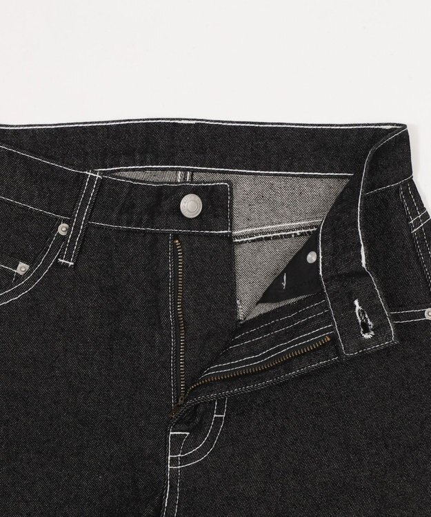 WEGO 【XS～Lサイズ展開/美脚】ストレートデニムパンツ デニムブラック