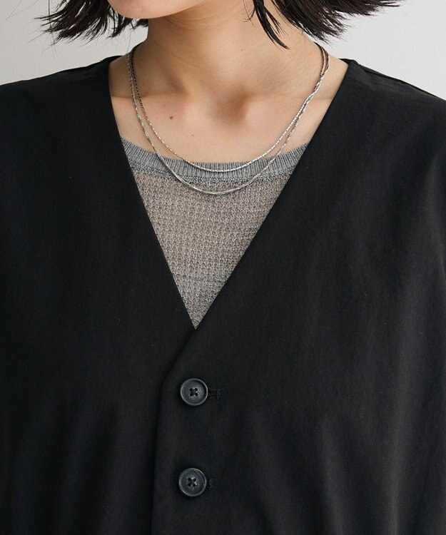 Green Parks ドロストフレアベスト Black