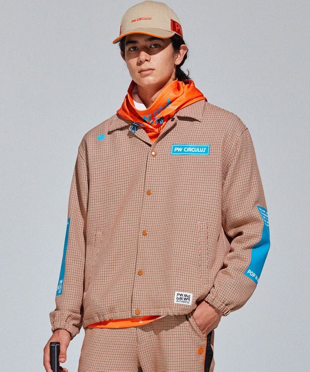 PW CIRCULUS 【MEN】CLASSICAL×SPORTY　チェック柄コーチジャケット