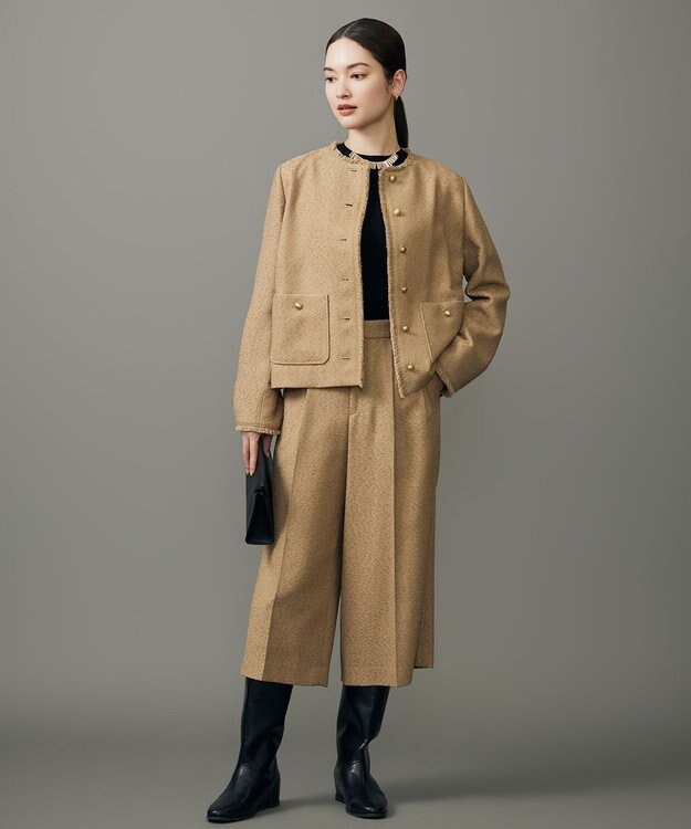 自由区 L 【SHIHOさん着用】ブライトリングツイード ジャケット [新色]ベージュ