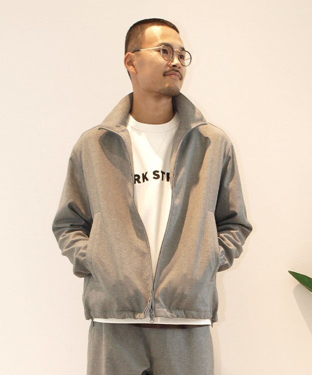 J.PRESS YORK STREET 【UNISEX】ウールライク トラックジャケット ライトグレー系