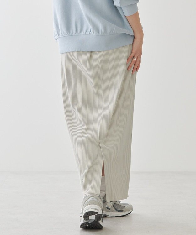 AMERICAN HOLIC 針抜きテレコタイトスカート Light Gray