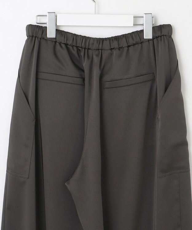 23区 【GLOW8月号掲載/洗える】スムースサテン パラシュートパンツ ダークブラウン系