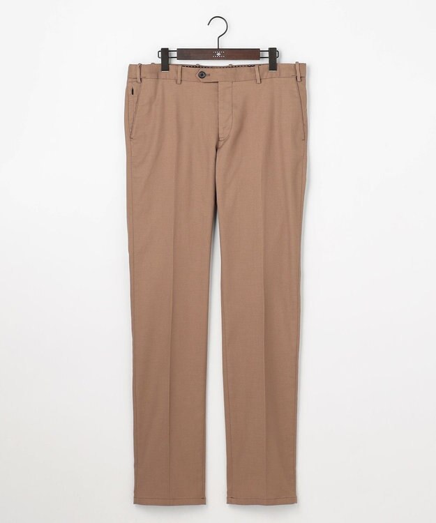JOSEPH ABBOUD 【キングサイズ・ウエストも伸びる!/JAPANファブリック】シャンブレードビーストレッチ パンツ ベージュ系