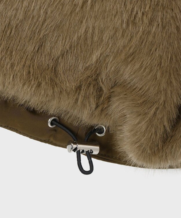 Paul Smith フェイクファー カジュアルコート カーキ