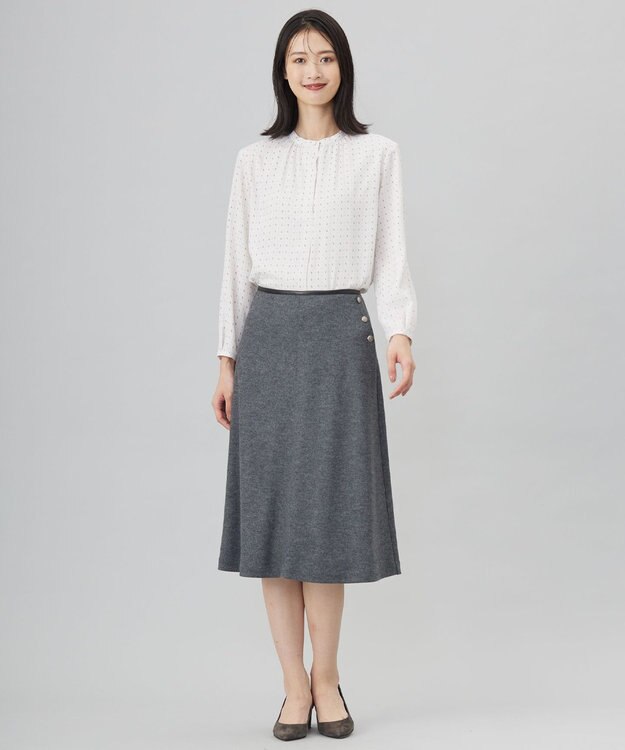 J.PRESS LADIES 幾何プリント カットソー グレージュベース系5