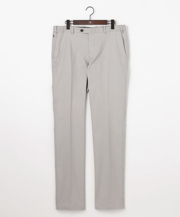 JOSEPH ABBOUD 【キングサイズ・ウエストも伸びる!/JAPANファブリック】シャンブレードビーストレッチ パンツ ライトグレー系