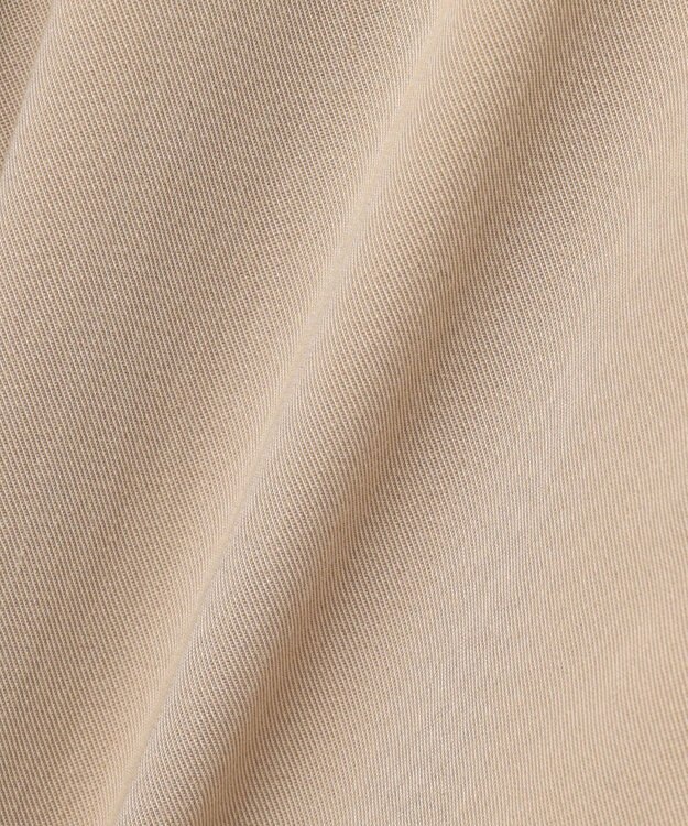 自由区 L 【セットアップ対応・洗える】ドレープツイルワイド パンツ ベージュ