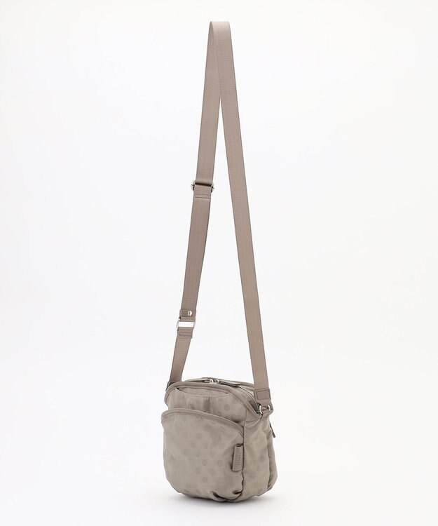 Y'SACCS ドットジャガードポシェット ライトグレー