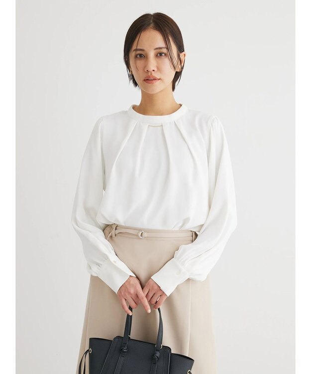 Green Parks ２ｗａｙ　ボウタイアソートブラウス Off White