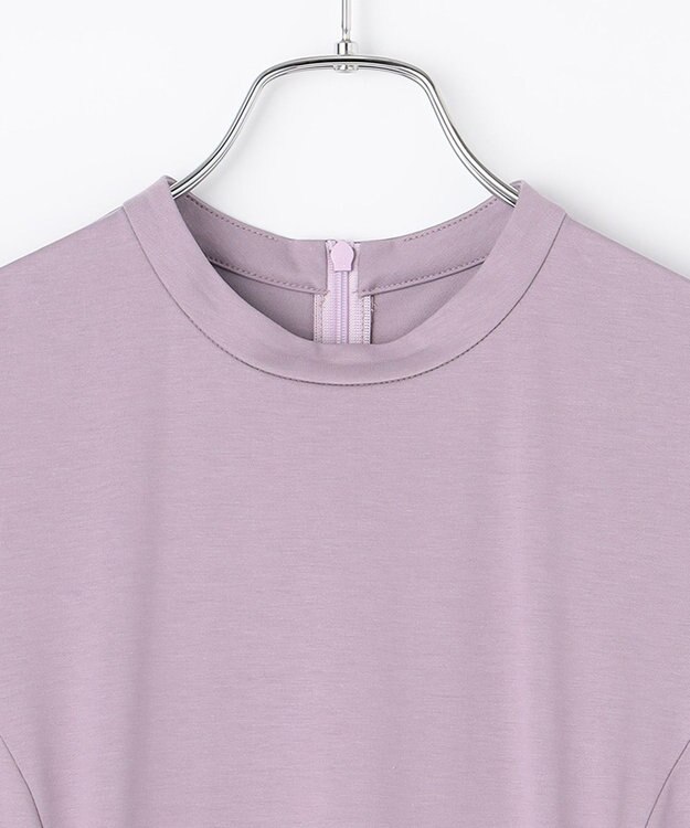 #Newans 【ANSWER for シティライフ】乾燥機対応！フィット&フレアロングワンピース パープル系