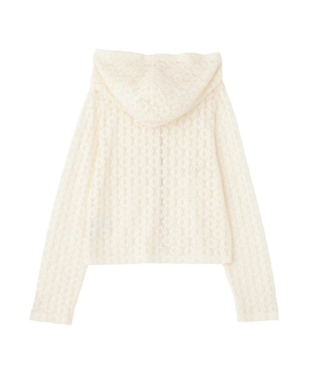 earth music&ecology レースパーカー Ivory