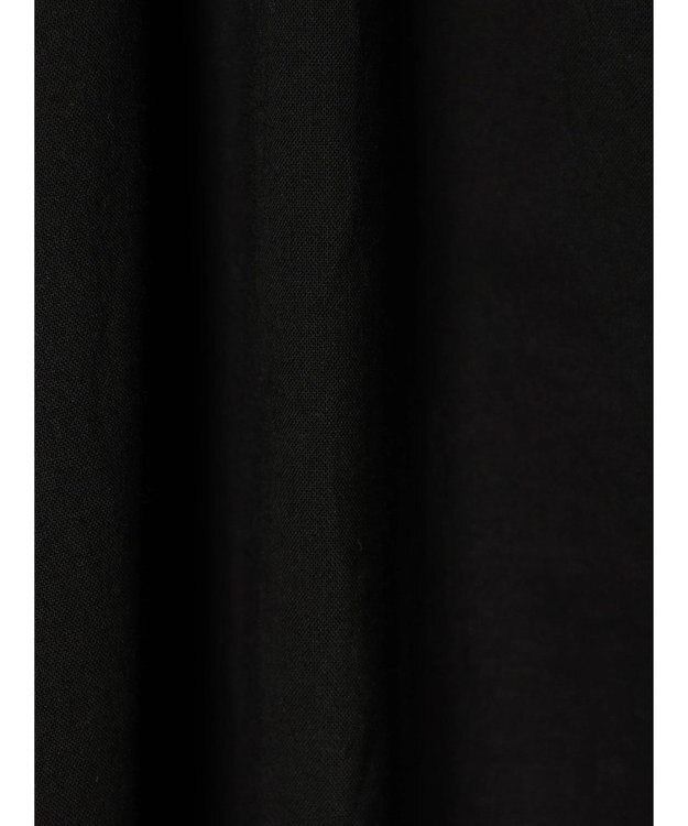 CRAFT STANDARD BOUTIQUE インド綿フリル衿ワンピース Black