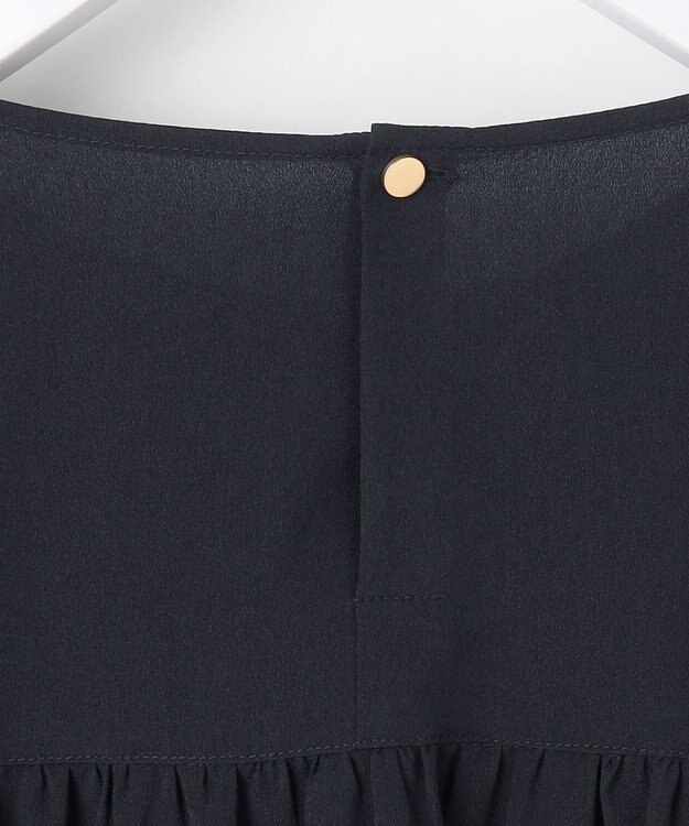 ANY SIS S 【洗える】ケープフリル ブラウス ネイビー