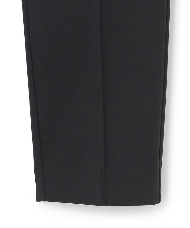 ICB 【洗える】コットンコンプレッシャー ストレートパンツ ブラック系