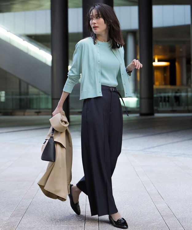 ANY SIS 【23.0~24.0cm】エナメルローファーパンプス ブラック