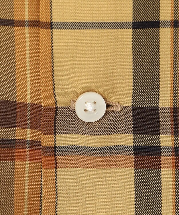 J.PRESS YORK STREET 【UNISEX】ツイルチェック シャツ オレンジ系3