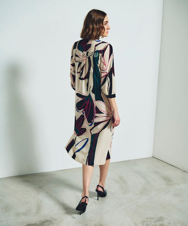 GRACE CONTINENTAL キカラインフラワーワンピース キナリ