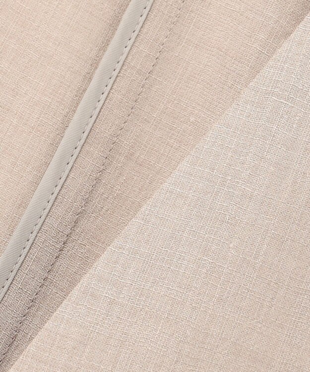 23区 【洗える】トリアセスラブストレッチ ジレ ベージュ系