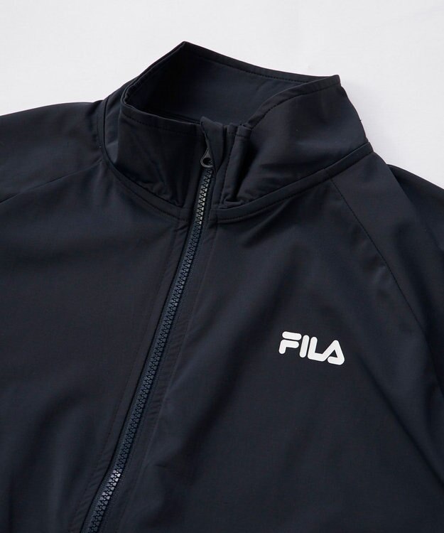 OP／FILA 【FILA】スーパーナイロンクール｜長袖フルジップラッシュガード ブラック