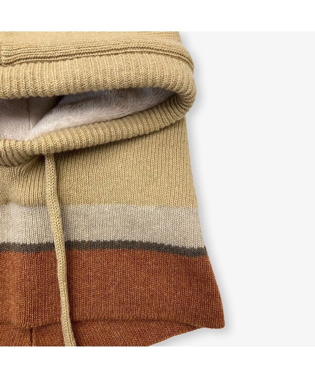 林八百吉商店 un chapeau ニットバラクラバ ベージュ