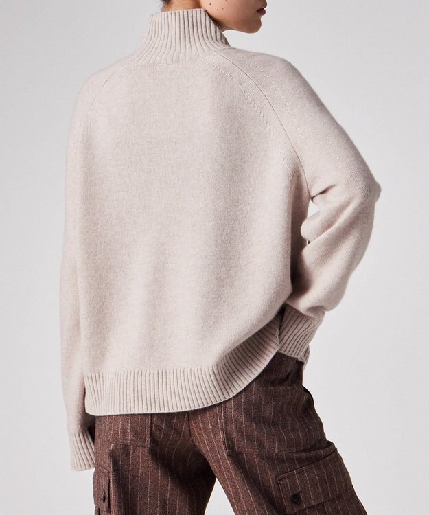 Paul Smith インターシャ ストライプ ニット ライトベージュ