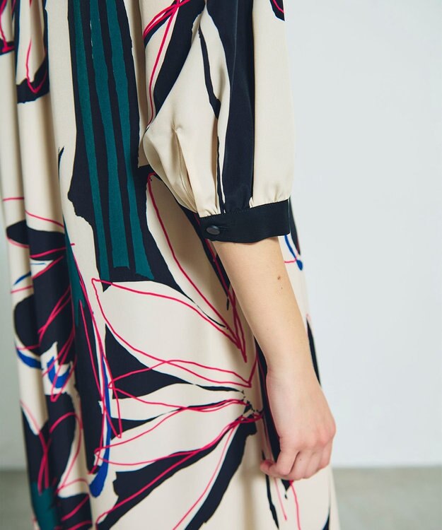 GRACE CONTINENTAL キカラインフラワーワンピース キナリ