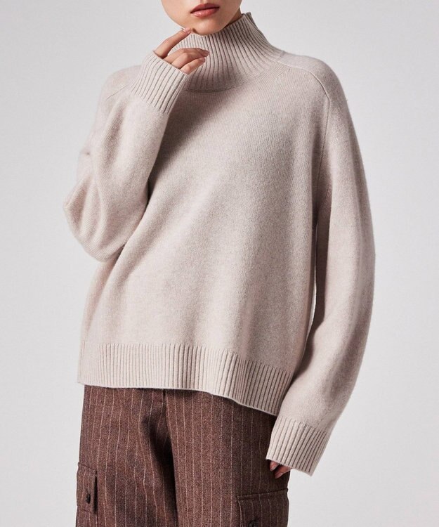 Paul Smith インターシャ ストライプ ニット ライトベージュ
