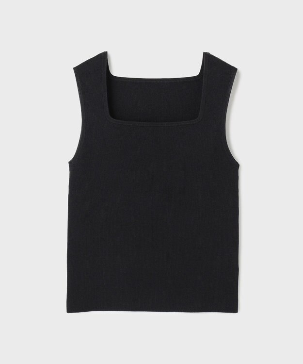 GRACE CONTINENTAL ブライトニットノースリーブ ブラック