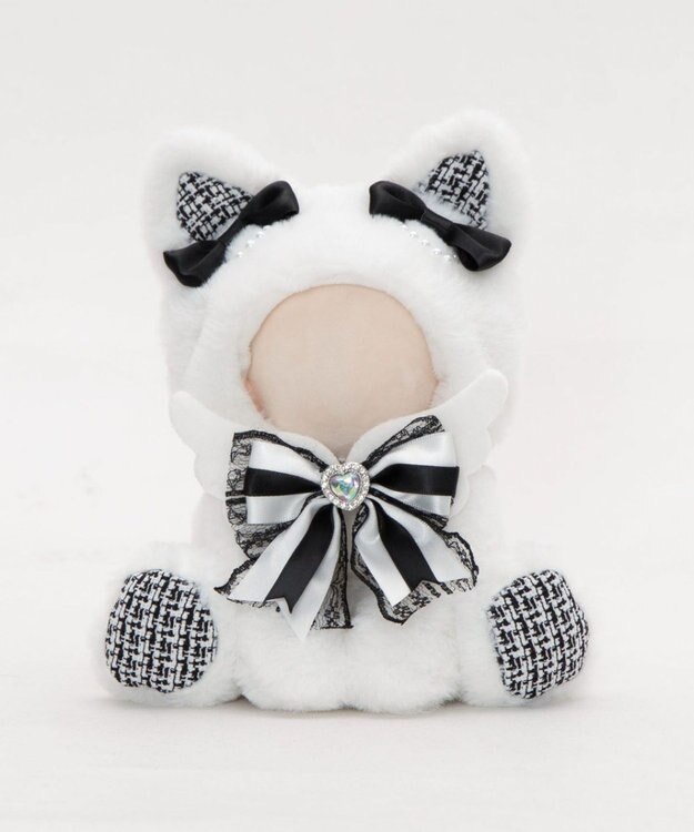 WEGO 【痛バ＆推し活グッズ】ぬいおすわりにゃんこ15cm ホワイト