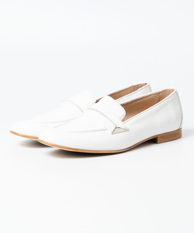 BONTRE 【BONTRE/ボントレ】レザーサドルローファー ホワイト