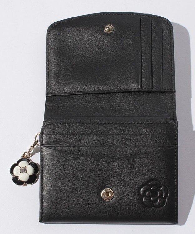 CLATHAS ワッフル　2つ折り財布 ブラック