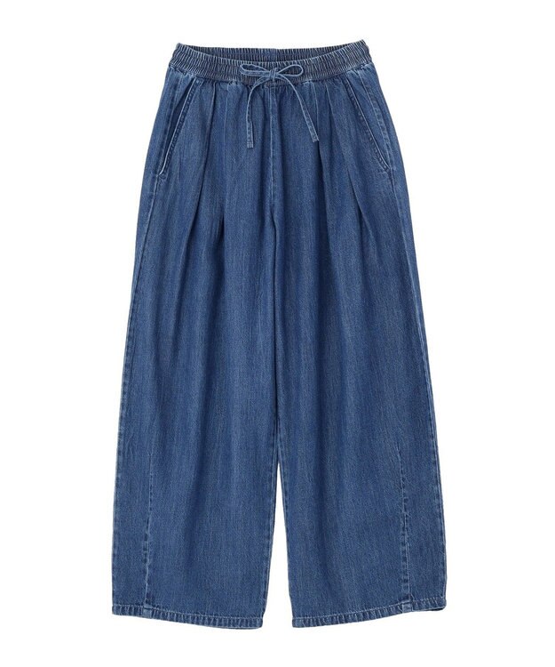 Green Parks ライトデニムワイドパンツ Indigo