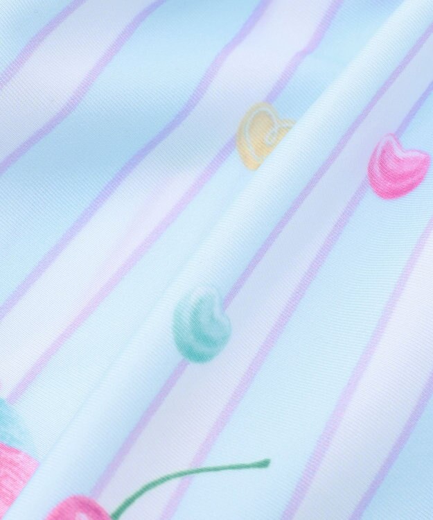 ANY KIDS 【UVカット】フリルワンピース水着 サックスブルー×アイス