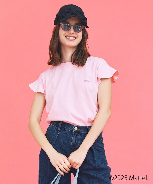 ANY 【Barbie(TM)】フリルTシャツ ピンク