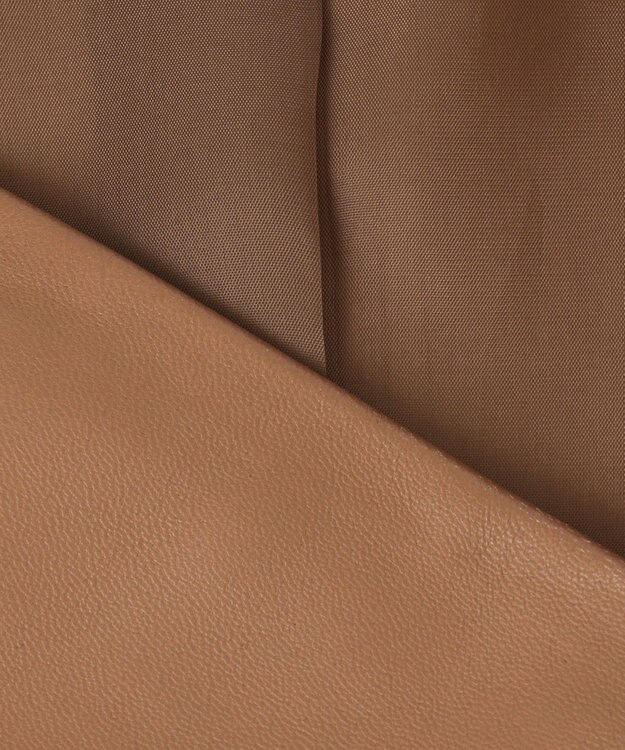 23区 L ラムレザー ステンカラー ジャケット キャメル系