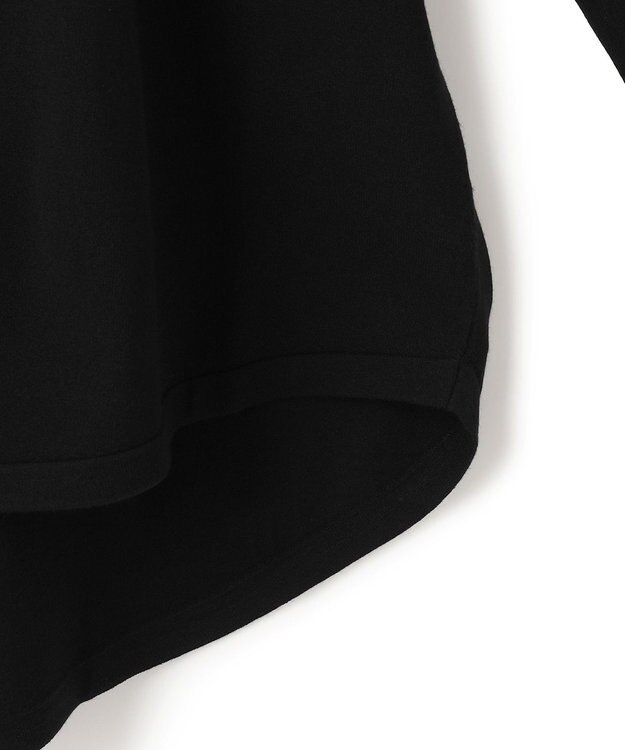 ICB L 【洗える】 ヴィスコースワイド タートルネックプルオーバー トープ×ブラック系