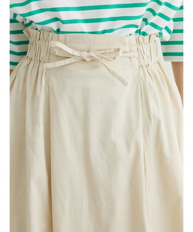 Green Parks Ｉ　デニムハギロングスカートII Ivory