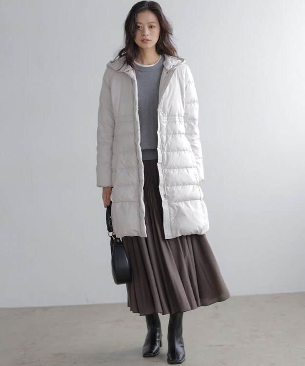 組曲 S 【加藤ローサさん着用】アンティークオーガンプリーツ スカート ブラウン系