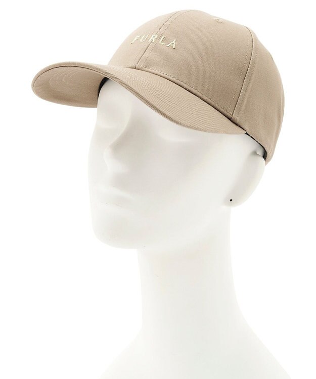 MOONBAT FURLA(フルラ) フロントロゴ刺繍キャップ UV モカブラウン