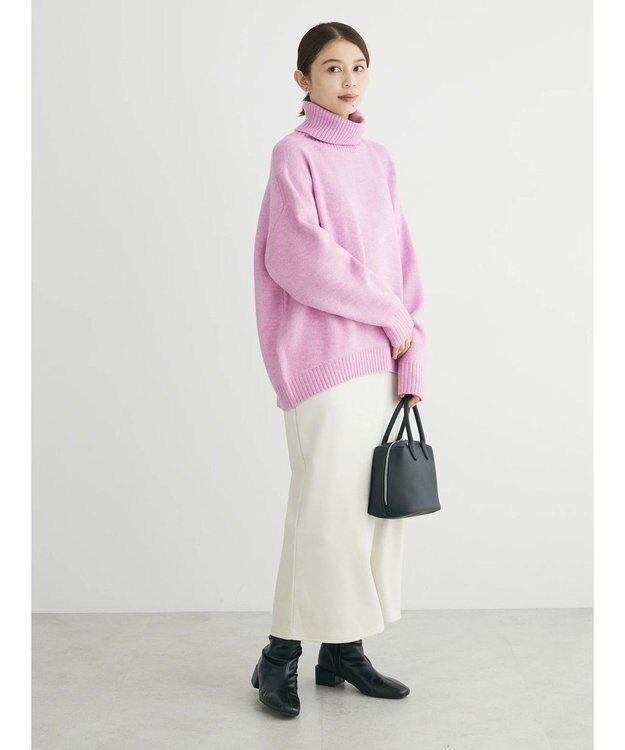 Green Parks マシュマロスエードＩラインスカート Light Gray