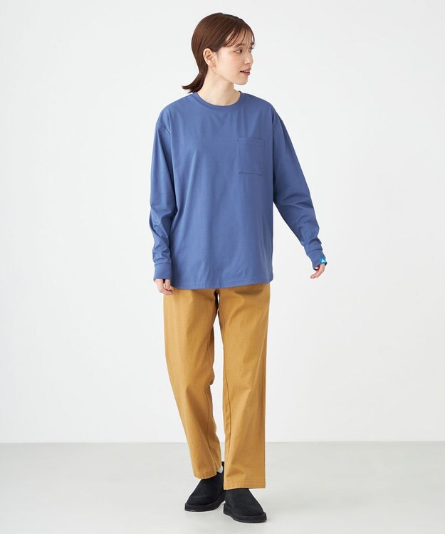 SHARE PARK LADIES 【UNISEX】UVカット アートコラボロングTシャツ〈Hammock〉（S・Mサイズ） アッシュネイビー