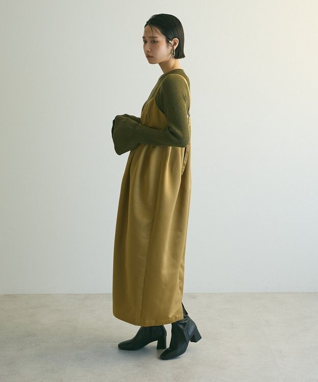 Green Parks armonia．袖フレアニットプルオーバー Khaki